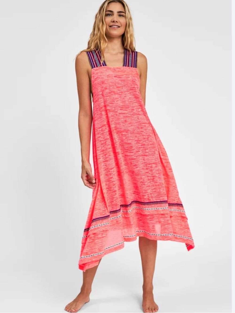 Pitusa St. Tropez Cover-Up Dress in Bright Pink Size S